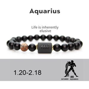 Maxpower (aquarius) Men Women 12 Constellation Bracelet Elastic Bracelet Hand Woven Adjus Maxpower (aquarius) Men Women 12 Constellation Bracelet Elastic Bracelet Hand Woven Adjus