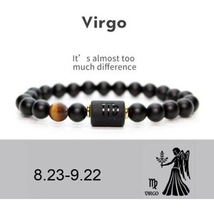 Maxpower (virgo) Men Women 12 Constellation Bracelet Elastic Bracelet Hand Woven Adjustab Maxpower (virgo) Men Women 12 Constellation Bracelet Elastic Bracelet Hand Woven Adjustab