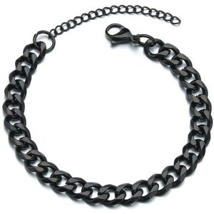Maxpower (black, Width 7mm) High Quality Stainless Steel Bracelets For Men Blank Color Pu Maxpower (black, Width 7mm) High Quality Stainless Steel Bracelets For Men Blank Color Pu