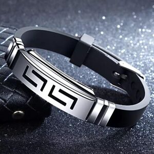 Maxpower (black) Fashion Wristband Black Punk Titanium Steel Men Bracelets Bangles Maxpower (black) Fashion Wristband Black Punk Titanium Steel Men Bracelets Bangles