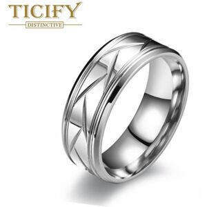 Maxpower (silver, 12) New Product Fashion Titanium Steel Frosted Men's Ring European Maxpower (silver, 12) New Product Fashion Titanium Steel Frosted Men's Ring European