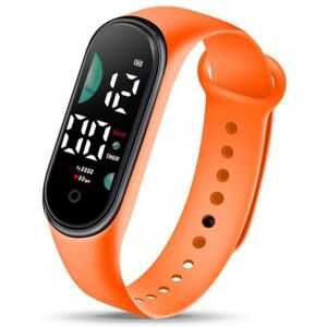 Maxpower (orange) Kids Electronic Watch Sports Waterproof Large Font Screen Led Display L Maxpower (orange) Kids Electronic Watch Sports Waterproof Large Font Screen Led Display L