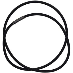 Maxpower (Black, 45cm) 3mm Black Rubber Necklace Rope Chaim with Copper Clasp Jewelry Fin Maxpower (Black, 45cm) 3mm Black Rubber Necklace Rope Chaim with Copper Clasp Jewelry Fin