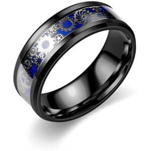 Maxpower (blue, 6) New Product Titanium Steel Ring Male Personalized Gear Annual Wheel Fa Maxpower (blue, 6) New Product Titanium Steel Ring Male Personalized Gear Annual Wheel Fa