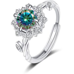 Maxpower (gainsboro, 1ct adjustable) Bague Ringen Round 8h8a Vvs D Color 1ct Moissanite R Maxpower (gainsboro, 1ct adjustable) Bague Ringen Round 8h8a Vvs D Color 1ct Moissanite R