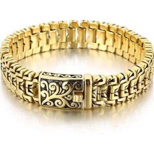 Maxpower (gold, 20CM) Luxury Gold Color Solid Stainless Steel Men's Bracelets Man Br Maxpower (gold, 20CM) Luxury Gold Color Solid Stainless Steel Men's Bracelets Man Br