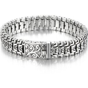 Maxpower (silver, 24CM) Luxury Gold Color Solid Stainless Steel Men's Bracelets Man Maxpower (silver, 24CM) Luxury Gold Color Solid Stainless Steel Men's Bracelets Man