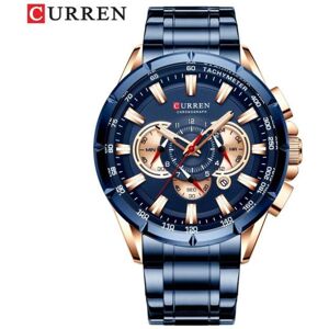 Maxpower (navy blue) Curren New Causal Sport Chronograph Men's Watches Stainless Ste Maxpower (navy blue) Curren New Causal Sport Chronograph Men's Watches Stainless Ste