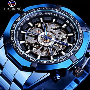 Maxpower (blue) Forsining Stainless Steel Waterproof Mens Skeleton Watches Top Brand Lux Maxpower (blue) Forsining Stainless Steel Waterproof Mens Skeleton Watches Top Brand Lux