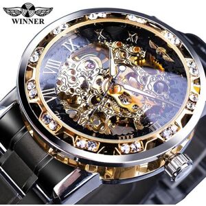 Maxpower (black olive) Winner Transparent Fashion Luminous Gear Movement Royal Design Men Maxpower (black olive) Winner Transparent Fashion Luminous Gear Movement Royal Design Men