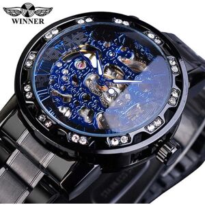 Maxpower (black,blue) Winner Transparent Fashion Luminous Gear Movement Royal Design Men Maxpower (black,blue) Winner Transparent Fashion Luminous Gear Movement Royal Design Men