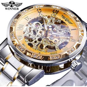 Maxpower (gold) Winner Transparent Fashion Luminous Gear Movement Royal Design Men Top Br Maxpower (gold) Winner Transparent Fashion Luminous Gear Movement Royal Design Men Top Br