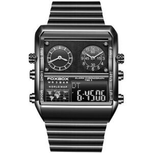 Maxpower (Black) 2022 FOXBOX New Watches For Men Luxury Brand Stainless Steel Military Wr Maxpower (Black) 2022 FOXBOX New Watches For Men Luxury Brand Stainless Steel Military Wr