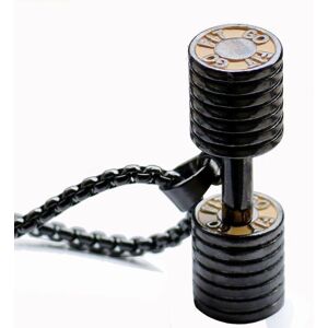Maxpower (black) 1 Pc Fashion Jewelry Barbell Dumbbell Design Pendant Men's Gym Spor Maxpower (black) 1 Pc Fashion Jewelry Barbell Dumbbell Design Pendant Men's Gym Spor