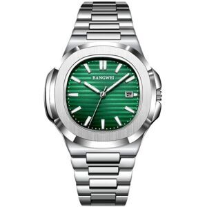 Maxpower (silver,green) 2024 New Luxury Men Quartz Watches 30m Waterproof Automatic Date Maxpower (silver,green) 2024 New Luxury Men Quartz Watches 30m Waterproof Automatic Date