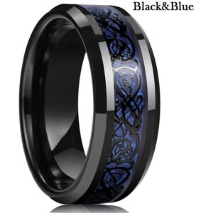Maxpower (black,blue, 10) 8 Colors 8mm Men's Stainless Steel Dragon Ring Inlay Red G Maxpower (black,blue, 10) 8 Colors 8mm Men's Stainless Steel Dragon Ring Inlay Red G