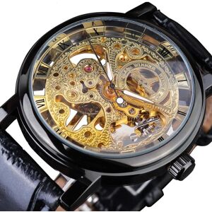 Maxpower (black,gold) Winner Transparent Golden Case Luxury Casual Design Brown Leather S Maxpower (black,gold) Winner Transparent Golden Case Luxury Casual Design Brown Leather S