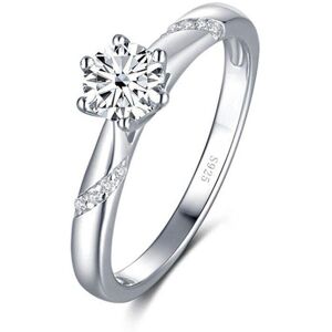 Maxpower (white, 7) Bague Ringen Real 1.0 Carat Moissanite Diamond Rings For Women Fine J Maxpower (white, 7) Bague Ringen Real 1.0 Carat Moissanite Diamond Rings For Women Fine J