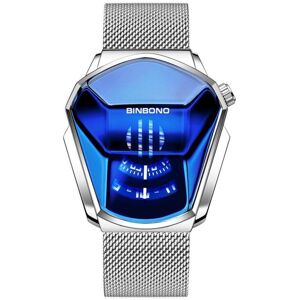 Maxpower (silver,blue, mesh band) Fashion Cool Locomotive Mens Watches Top Brand Luxury Q Maxpower (silver,blue, mesh band) Fashion Cool Locomotive Mens Watches Top Brand Luxury Q