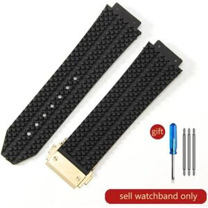 Maxpower (J01-Black-Gold-Z2 26x19mm) For Hublot Yubo High Quality Silicone Waterproof Wa Maxpower (J01-Black-Gold-Z2 26x19mm) For Hublot Yubo High Quality Silicone Waterproof Wa