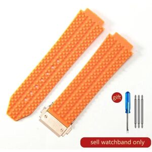 Maxpower (J01-Orange-Rose-Z2 24x17mm) For Hublot Yubo High Quality Silicone Waterproof W Maxpower (J01-Orange-Rose-Z2 24x17mm) For Hublot Yubo High Quality Silicone Waterproof W