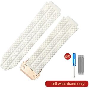 Maxpower (J01-White-Rose-Z2 26x19mm) For Hublot Yubo High Quality Silicone Waterproof Wa Maxpower (J01-White-Rose-Z2 26x19mm) For Hublot Yubo High Quality Silicone Waterproof Wa
