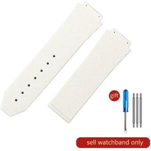 Maxpower (J02-White-No Buckle 26x19mm) For Hublot Yubo High Quality Silicone Waterproof Maxpower (J02-White-No Buckle 26x19mm) For Hublot Yubo High Quality Silicone Waterproof