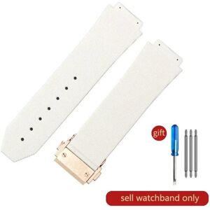 Maxpower (J02-White-Rose-Z2 26x19mm) For Hublot Yubo High Quality Silicone Waterproof Wa Maxpower (J02-White-Rose-Z2 26x19mm) For Hublot Yubo High Quality Silicone Waterproof Wa