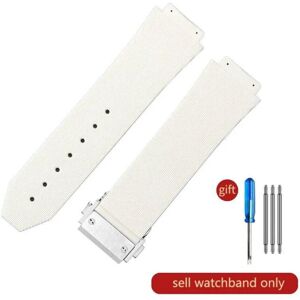 Maxpower (J02-White-Steel-Z2 26x19mm) For Hublot Yubo High Quality Silicone Waterproof W Maxpower (J02-White-Steel-Z2 26x19mm) For Hublot Yubo High Quality Silicone Waterproof W