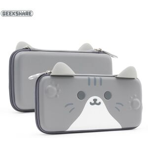 Maxpower (Cat Gray) Switch Accessories Bags For GeekShare Cute Cats Ears Portable Hard St Maxpower (Cat Gray) Switch Accessories Bags For GeekShare Cute Cats Ears Portable Hard St