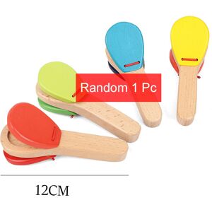Maxpower (1Pc L-Castanets) Children Musical Instrument Toys Mini Wooden Baby Stroller Acc Maxpower (1Pc L-Castanets) Children Musical Instrument Toys Mini Wooden Baby Stroller Acc