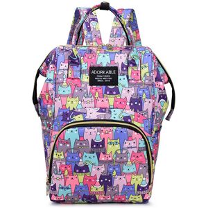 Maxpower (Purple Cat) Cartoon Baby Stroller Hanging Bag Baby Diaper Storage Bag Large Cap Maxpower (Purple Cat) Cartoon Baby Stroller Hanging Bag Baby Diaper Storage Bag Large Cap