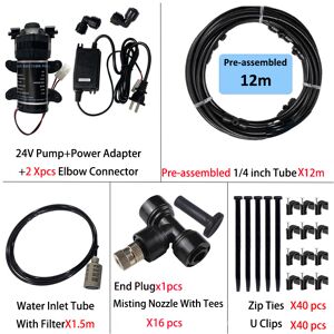 Maxpower (12m slip lock) New Quiet Garden Water Mist Spray Electric Electric Diaphragm Pu Maxpower (12m slip lock) New Quiet Garden Water Mist Spray Electric Electric Diaphragm Pu