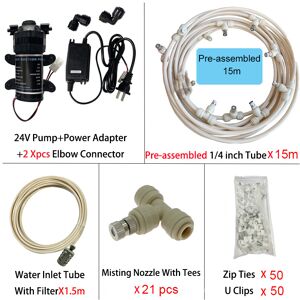 Maxpower (15m slip lock B) New Quiet Garden Water Mist Spray Electric Electric Diaphragm Maxpower (15m slip lock B) New Quiet Garden Water Mist Spray Electric Electric Diaphragm
