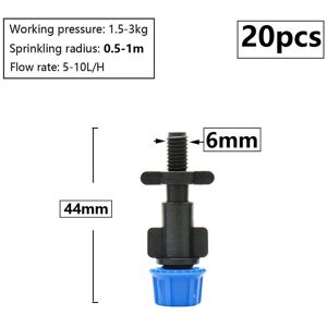 Maxpower (S) 1/4inch Misting Nozzle Dripper Watering Sprayer Atomizing Sprinkler Garden I Maxpower (S) 1/4inch Misting Nozzle Dripper Watering Sprayer Atomizing Sprinkler Garden I