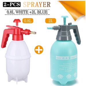 Maxpower (0.8L White-2L Blue) 2-Piece Hand Pressure Water Sprayer Trigger Air Pump Garden Maxpower (0.8L White-2L Blue) 2-Piece Hand Pressure Water Sprayer Trigger Air Pump Garden