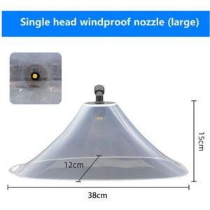 Maxpower (Single Head L) 1PC Power Sprayer Windproof Cover Sprayer Fan-type Spray Nozzle Maxpower (Single Head L) 1PC Power Sprayer Windproof Cover Sprayer Fan-type Spray Nozzle