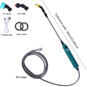 Maxpower (5 Meters Water Pipe) 5L Powerful Electric Sprayer with 2 Mist Nozzles USB Recha Maxpower (5 Meters Water Pipe) 5L Powerful Electric Sprayer with 2 Mist Nozzles USB Recha