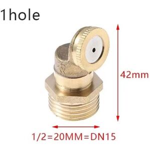 Maxpower (1hole Male) 1/2" Misting Nozzle Brass Atomizing Spray Fitting Nebulizer Hose Co Maxpower (1hole Male) 1/2" Misting Nozzle Brass Atomizing Spray Fitting Nebulizer Hose Co
