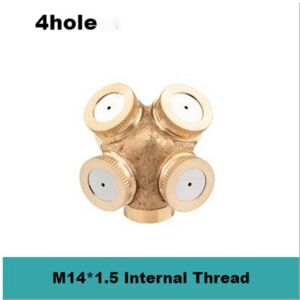 Maxpower (4hole Internal) 1/2" Misting Nozzle Brass Atomizing Spray Fitting Nebulizer Hos Maxpower (4hole Internal) 1/2" Misting Nozzle Brass Atomizing Spray Fitting Nebulizer Hos