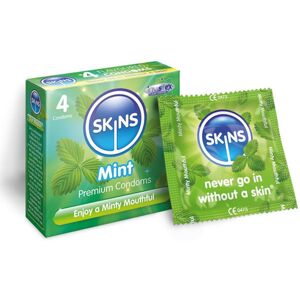 Skins Mint Condoms 4 pcs - Condom Type Skins Mint Condoms 4 pcs - Condom Type