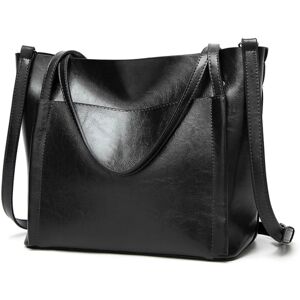 Unbranded (black) Vintage Style Women's Handbag Elegant Leather Shoulder And Crossbody Bag Unbranded (black) Vintage Style Women's Handbag Elegant Leather Shoulder And Crossbody Bag