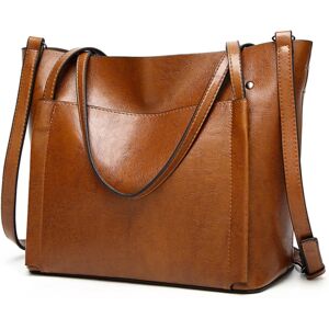 Unbranded (brown) Vintage Style Women's Handbag Elegant Leather Shoulder And Crossbody Bag Unbranded (brown) Vintage Style Women's Handbag Elegant Leather Shoulder And Crossbody Bag