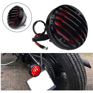 Maxpower 1pc Round Motorcycle Tail Light Universal 12V Motorcycle Modified Plastic Rear T Maxpower 1pc Round Motorcycle Tail Light Universal 12V Motorcycle Modified Plastic Rear T