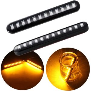 Maxpower 2Pcs 12 LED Moto Signal Lights Sequential Water Flowing Mini Strips Motorcycle C Maxpower 2Pcs 12 LED Moto Signal Lights Sequential Water Flowing Mini Strips Motorcycle C