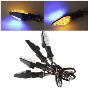 Maxpower 1PC Universal 12LED Amber+Blue Double Color Motorcycle Turn Signal Indicator Lig Maxpower 1PC Universal 12LED Amber+Blue Double Color Motorcycle Turn Signal Indicator Lig