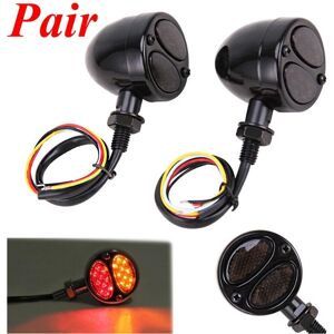 Maxpower 2Pcs/set Universal Motorcycles Dual Color Turn Signal/Brake Lights Signal Lamp Maxpower 2Pcs/set Universal Motorcycles Dual Color Turn Signal/Brake Lights Signal Lamp