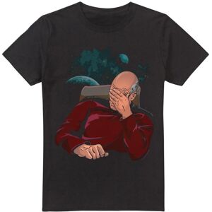 (L, Black) Star Trek Mens Facepalm T-Shirt (L, Black) Star Trek Mens Facepalm T-Shirt
