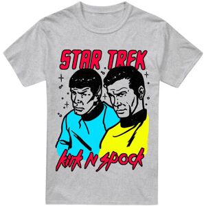 (4XL, Sport Heather) Star Trek Mens Kirk & Spock T-Shirt (4XL, Sport Heather) Star Trek Mens Kirk & Spock T-Shirt