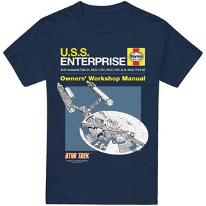 (XXL, Navy) Star Trek Mens Enterprise Manual T-Shirt (XXL, Navy) Star Trek Mens Enterprise Manual T-Shirt